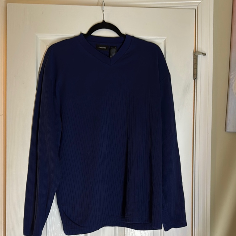 Navy V-Neck Sweater